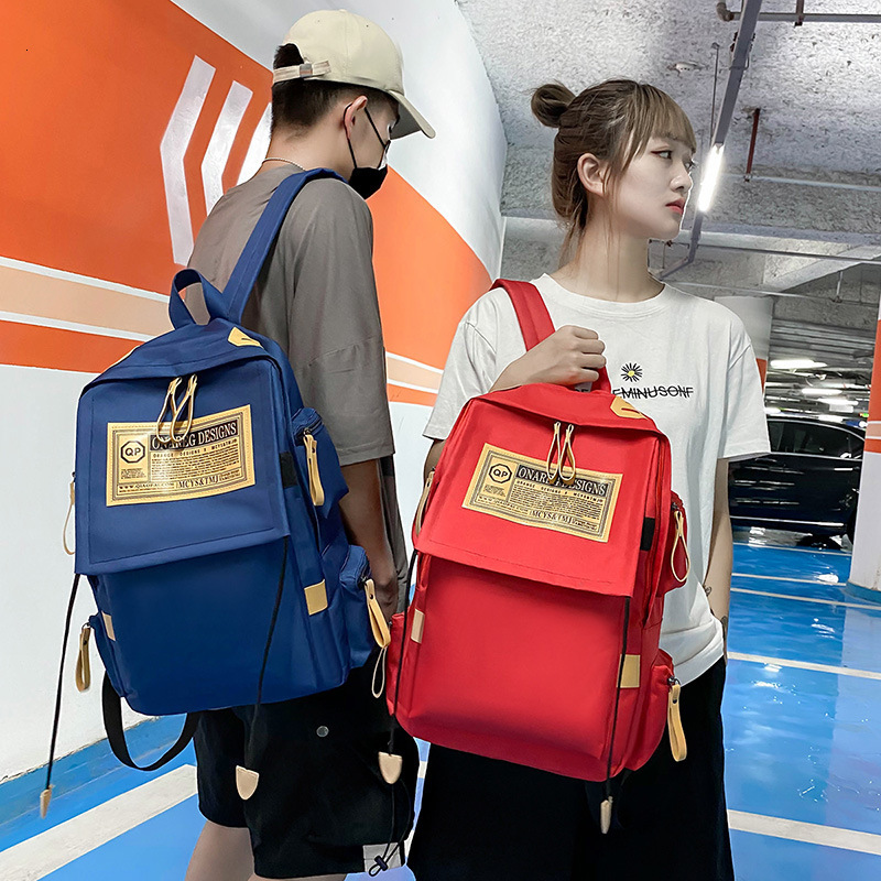 Free Shipping Canvas Backpack Outdoors Designer Bag Large Capacity Travel Laptop Men's Backpack Couple College Style Women's High School Stu
