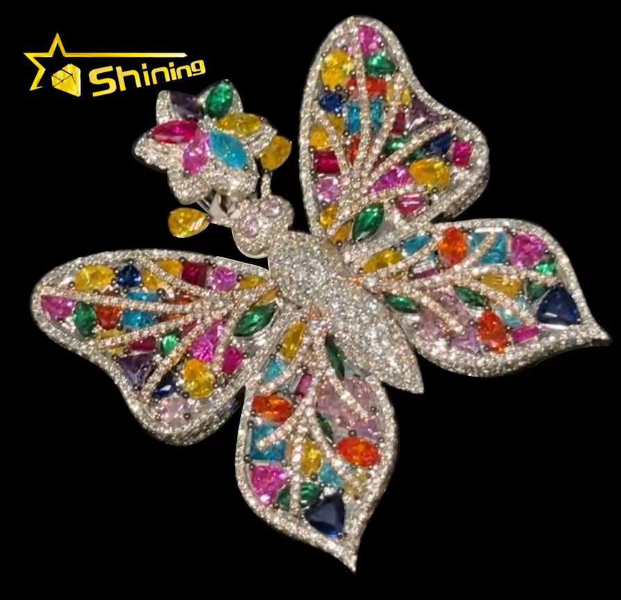 Pass Diamond Tester Hip Hop VVS Moissanite Colorful Fire Allah Pendant Iced Out 925 Silver Fashion Jewelry Pendants Charms