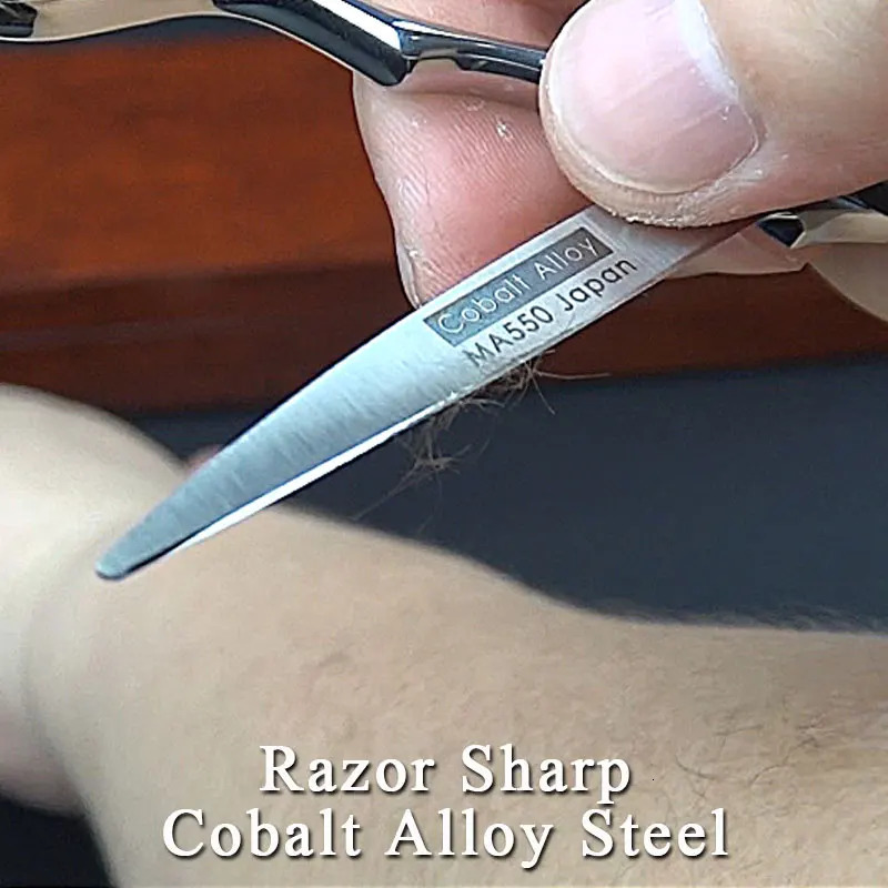 JOHN VG10 Hairdressing Scissors for Hair Professional 5.56.0 Inch Pink Crystal Rock Screw Cutting Thinning Shears Barber Razor 250530