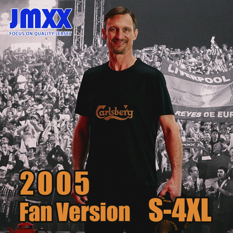 XXXL 4XL JMXX Liverpudlians 2005 Istanbul Miracle Anniversary Liverpudlians Soccer Jersey Pre Match Training Special Mens Uniforms Man Football Shirt Fan Version