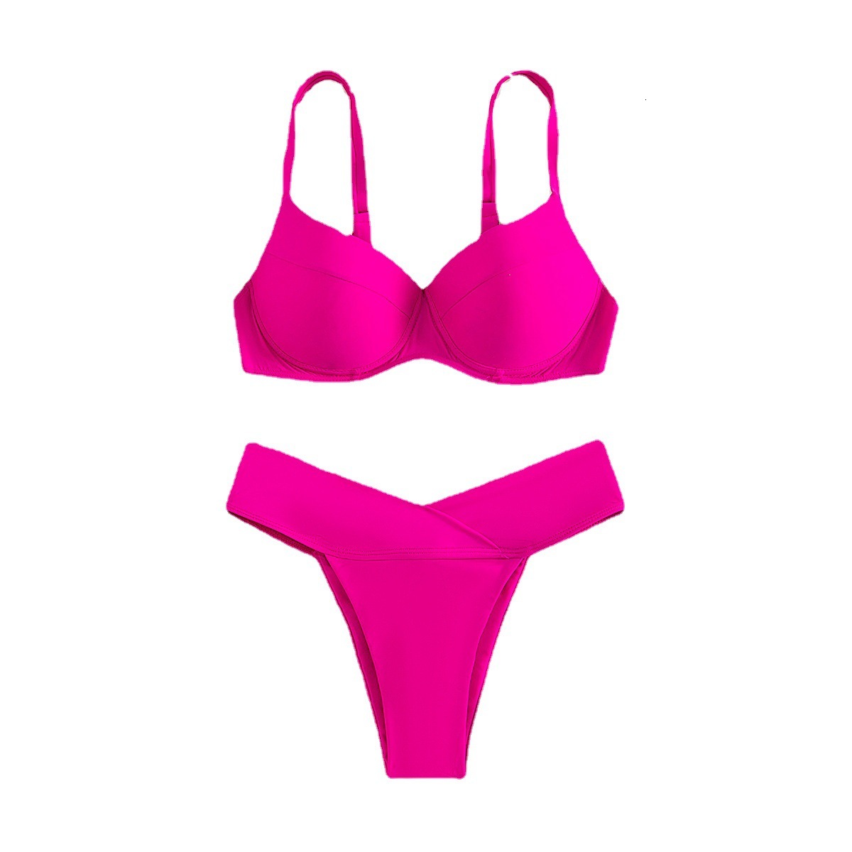 Outdoor Summer Beach Sexy Womenfree Shipping 2025 New Designer Shoes 2025 New Bikini Solid Color Sexy Split Swimsuit