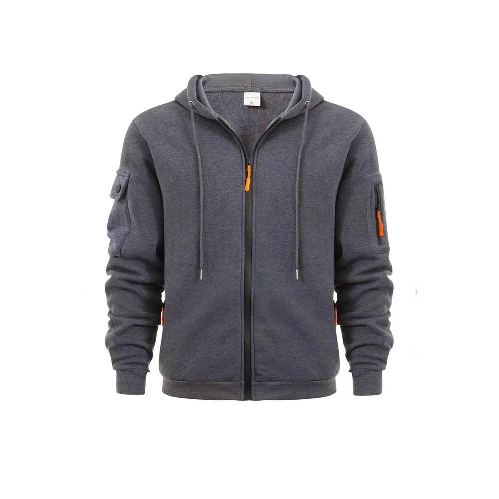 Biy 2024 Dropped Shoulder Hooded Men's Women's Plus Size Loose Cardigan Hoodie Fashion Sweatshirt