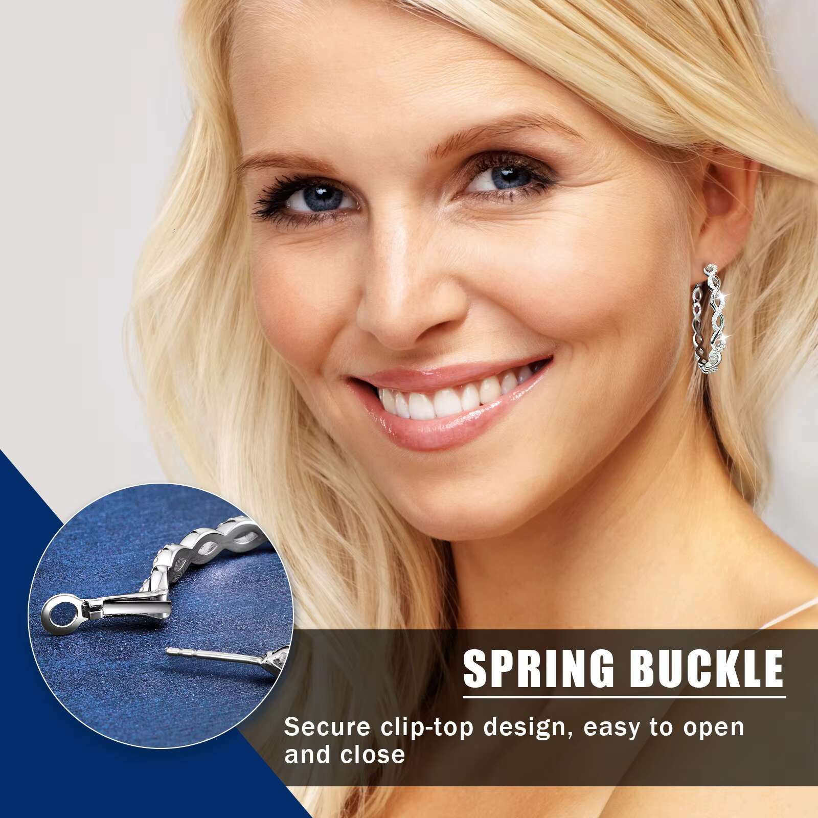 New Design Discount Price Moissanite Earrings 925 Sterling Silver Women