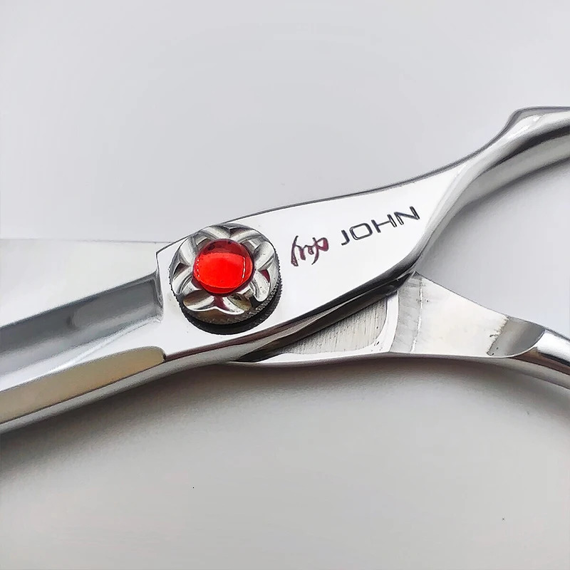 JOHN VG10 Hairdressing Scissors for Hair Professional 5.56.0 Inch Pink Crystal Rock Screw Cutting Thinning Shears Barber Razor 250530