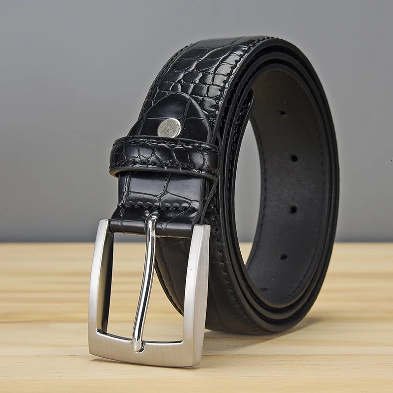 Men alligator belt fashion trend jeans wear send husband to fathers first choice 250530