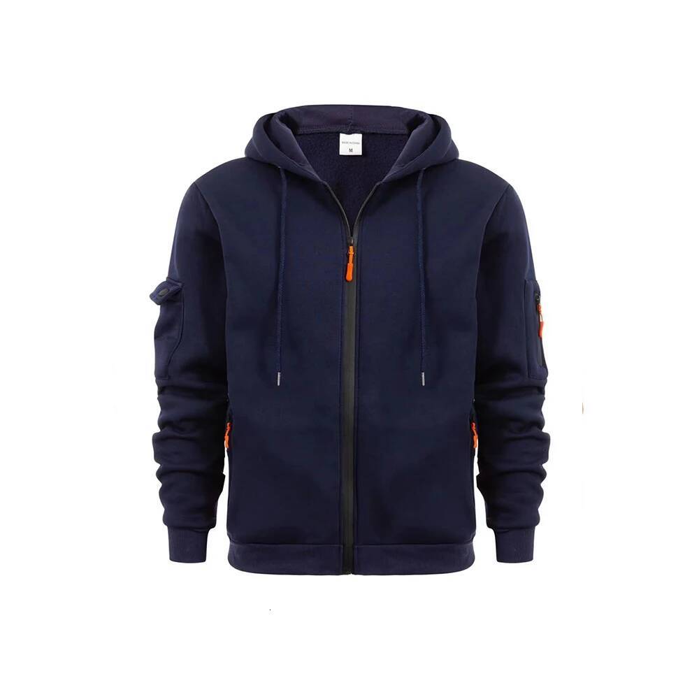 Biy 2024 Dropped Shoulder Hooded Men's Women's Plus Size Loose Cardigan Hoodie Fashion Sweatshirt