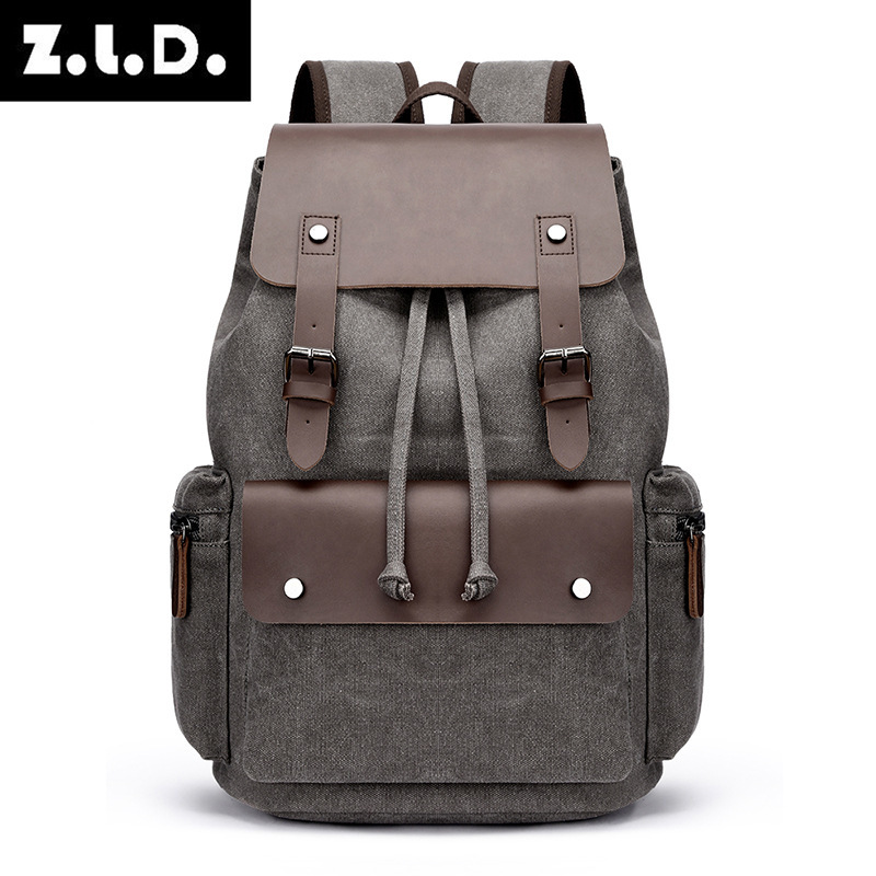 Free Shipping Canvas Patchwork Casual Bags Designer Bags Backpacks Computer Backpacks Men's Outdoor Hiking Bags Student Schoolbags