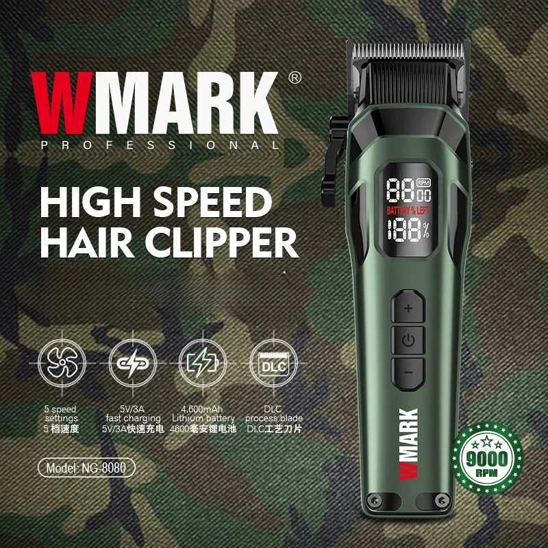 2024 New! Hair Trimmer for Men WMARK NG-8080 Hair Clipper Adjustable High Speed Electric Clippers with USB Charging S2562