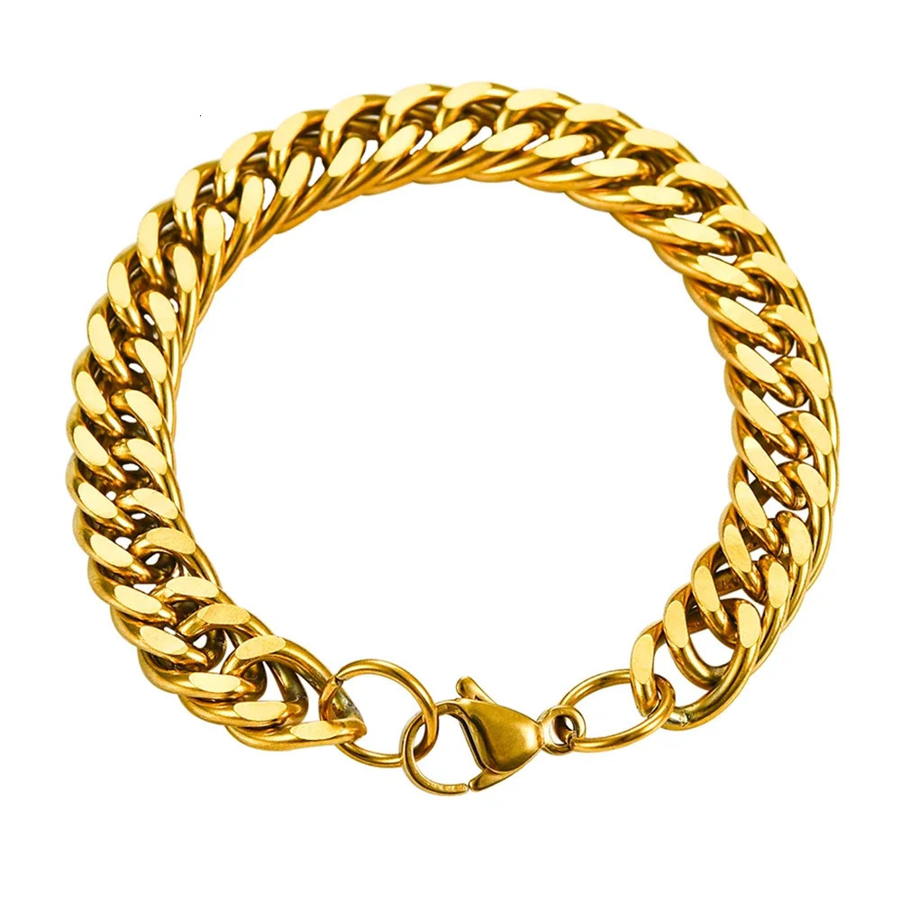 92mm Width Selling Cuban Bracelet Stainless Steel Link Hand Chain 250528