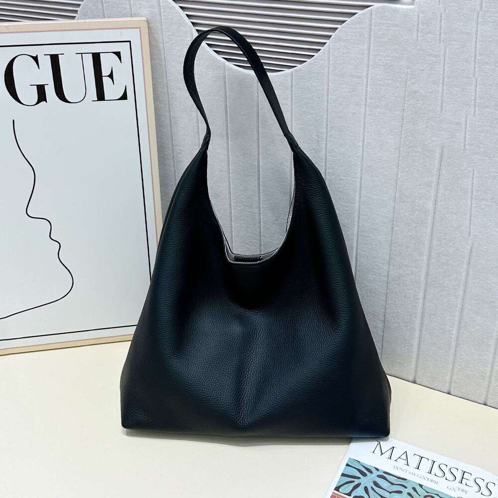 Genuine Leather Women s High End Luxury Commuter Versatile Large Capacity Underarm Shoulder Crossbody Tote Bag