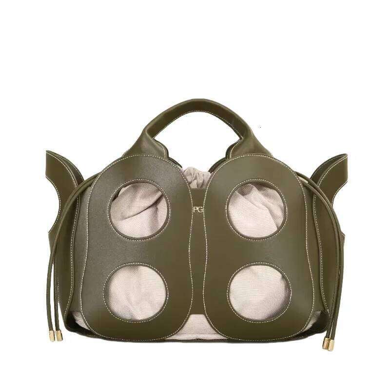 PG Cutout Symmetrical Brand High Quality Handbag 2025 New Trend Spanish Women's Shoulder Bag