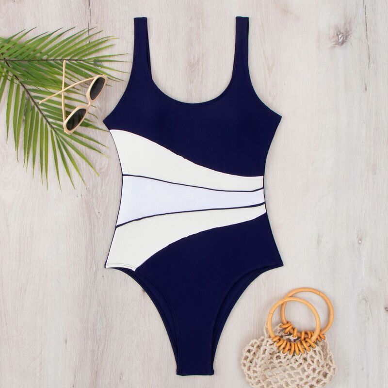 Outdoor Summer Beach Sexy Women Free Shipping 2025 New Designer Shoes Splicing New Women's Swimsuit 2025 One-piece
