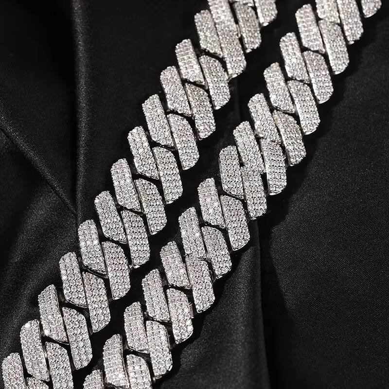 20mm Miami Cuban Name Hip Hop Jewelry Chain Men's Necklace