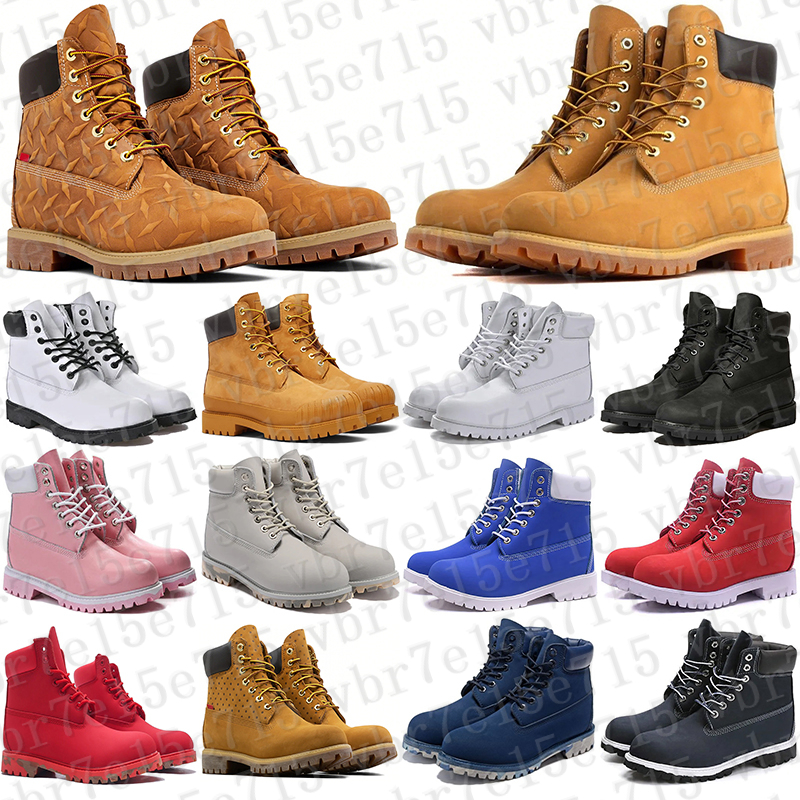 Free Shipping Designer half timbs boots stylish booties mens durable outdoor casual walking lifestyle shoes cowboy boot classic black white