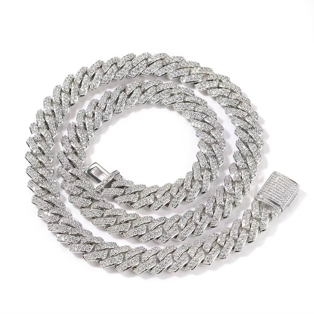 Hip hop Necklace Fashion Men's 10mm CZ Cuban Chain Jewelry Accessories