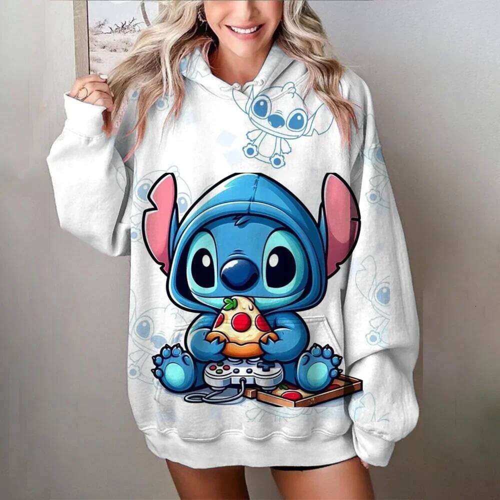 MINISO Sweater Printed Sweatshirts Cute Cartoon Clothes Hoodie Woman and Men Autumn/Winter Oversize Clothing