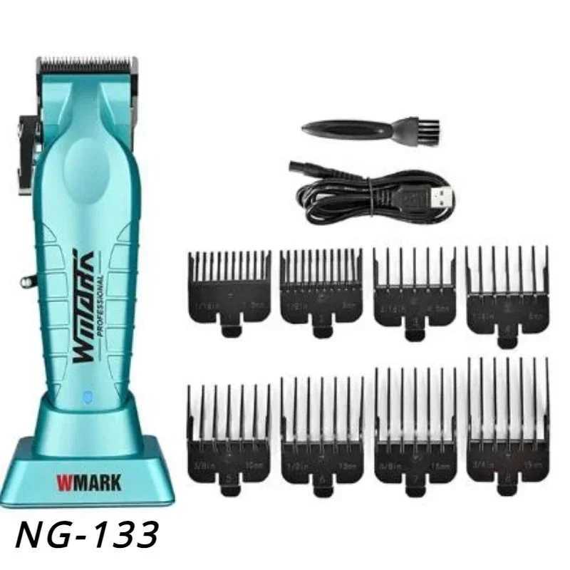 New Hair Cutting Machine WMARK NG-133 NG-317 Hair Clipper 8300 RPM with Charging Base Low Noise Hair Trimmer for Men S2562