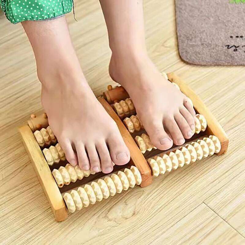 Wooden Foot Roller Relieves Plantar Fasciitis Heel Arch Pain Stress Relief Relaxation For Health Care Feet Massager