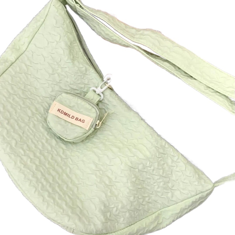 designer Fresh Sweet Cute Dumpling Bag Crossbody Bag Autumn Winter Large Capacity New Canvas Bubble Dumpling Bag Casual Versatile