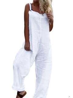 European and American summer long skirt street brand linen printed jumpsuit overalls 2025 new casual fashion trend clothing