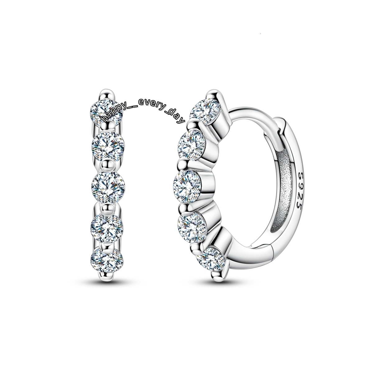 MULA Classic Design Moissanite Diamond Def Vvs Round Moissanite Push Back Halo Fine Jewelry Hoop Earrings for Women