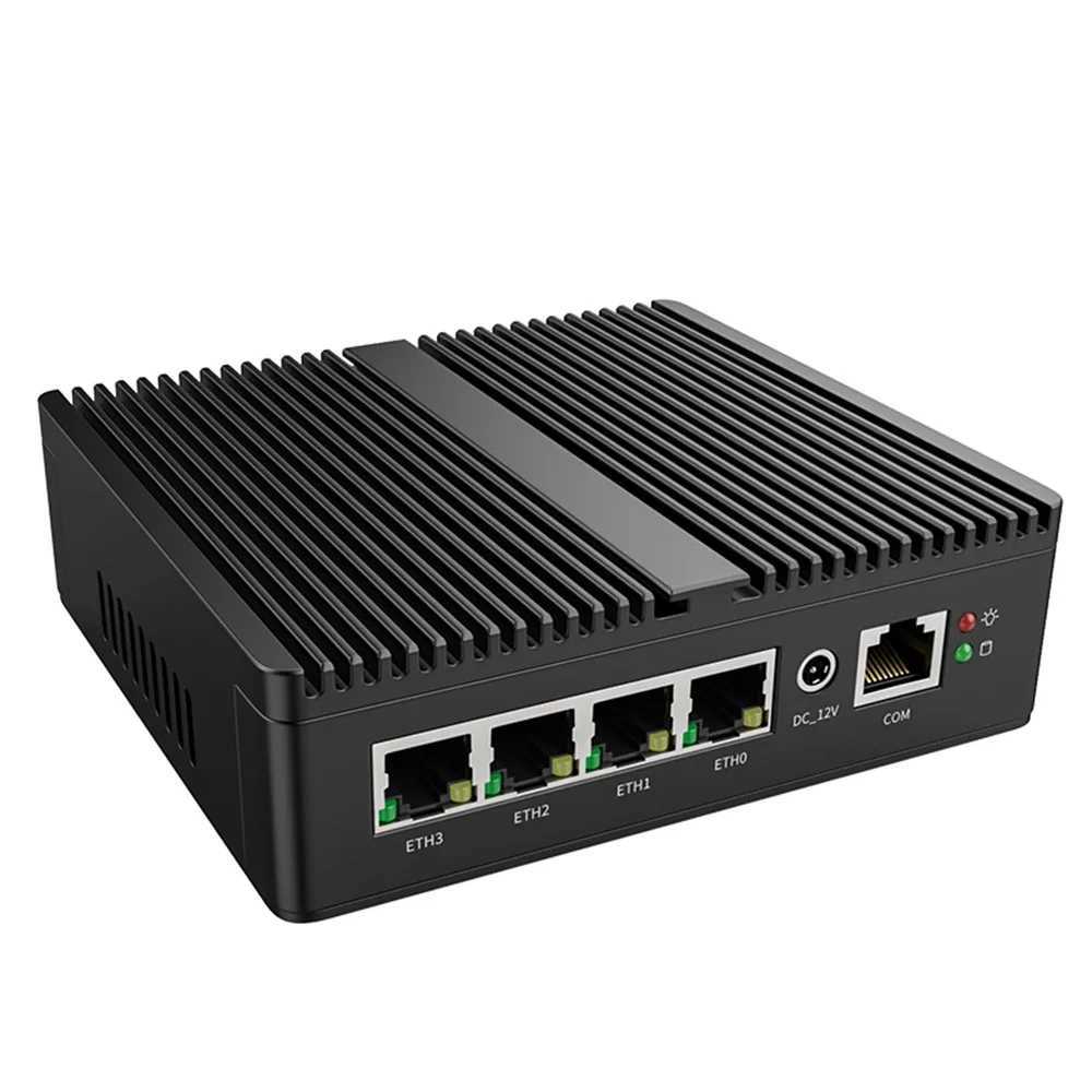 Industrial Mini PC Intel N100/N150 Soft Router 4xIntel i226V 2.5G LAN DDR5 NVME SSD pfSense Firewall Appliance ESXI AES-NI X250602