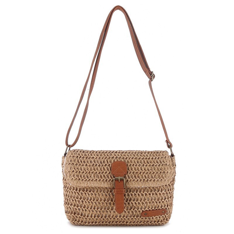 Fashionable woven straw bag fashion hand woven summer new beach bag fashion designer women s fashionable crossbody bag women s handbag