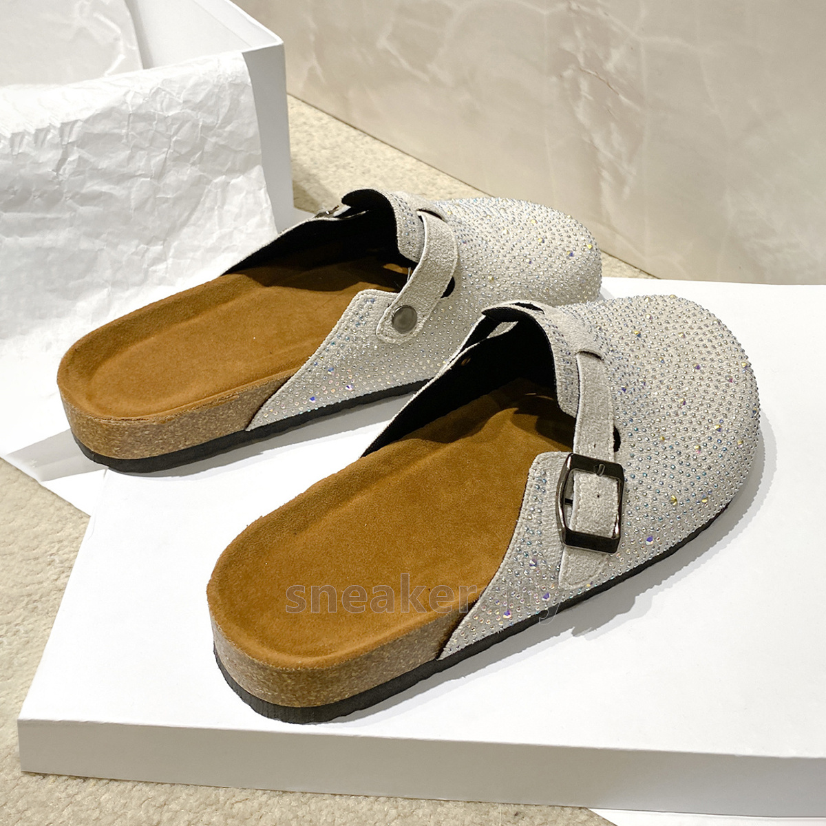 designer sandals clogs slides womens slippers rhinestone sliders summer one-piece sandles platform outdoor casual slip-on slipper fashion beach mules 