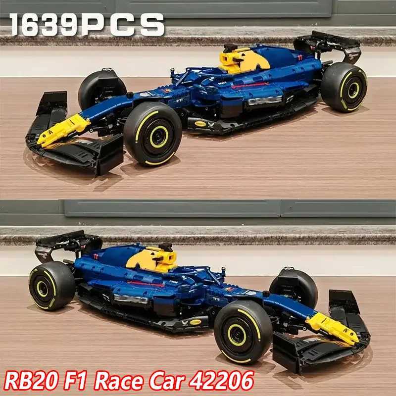Technical 1361PCS RB20 SF24 F1 Race Building Blocks Super 42206 42207 Assembly MOC Brick Kits Model Car Vehicle Toy Gift Free shipping
