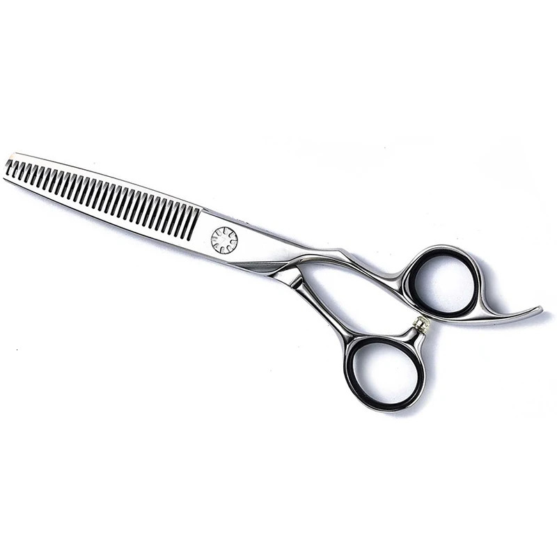Professional Hairdresser Scissors Set 5.56.06.57.0 Inch 440C Stainless Steel Flat Thinning Toothless Edge Hair Cutting Tools 250530