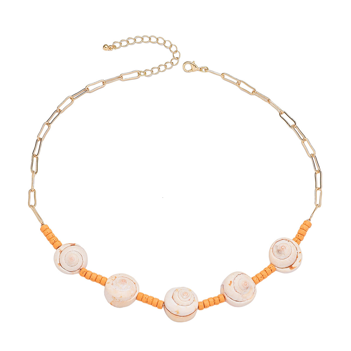 women's beach personalized design, shell pendant necklace, internet famous collarbone chain