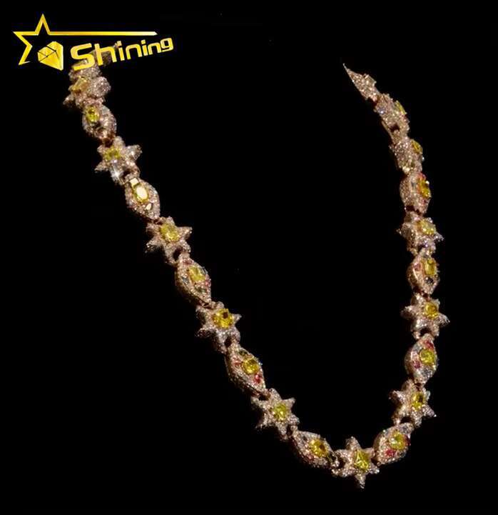 New Trendy Luxury Personalized 3D Design Hip Hop Jewelry Mens Iced Out Jesus Pendant Colored Stone VVS Moissanite Diamond Charms