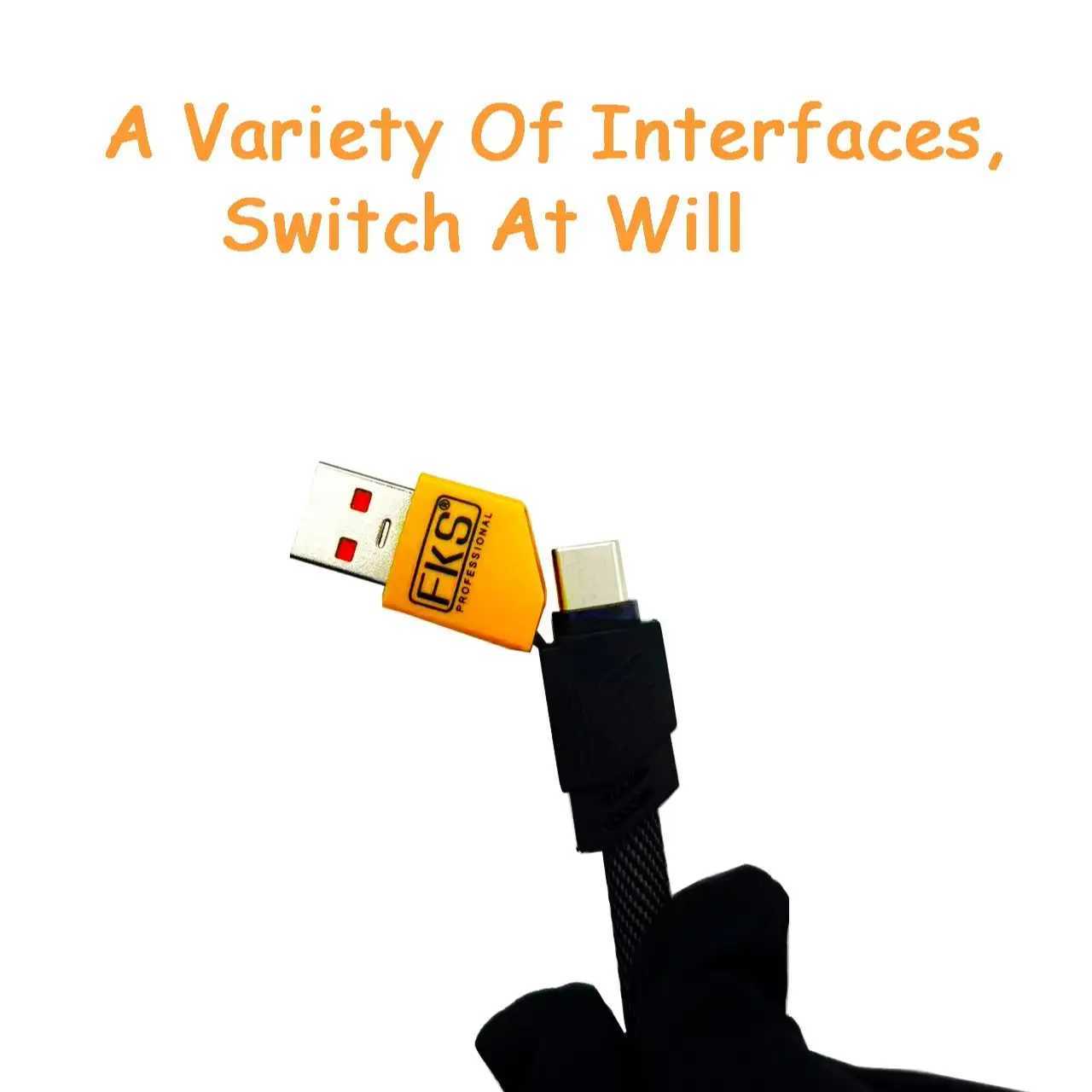 FKS Professional Barber Hair Clipper Trimmer 7000-9000RPM Engraving Scissors Ceramic DLC Coated Blades USB Charging S2562