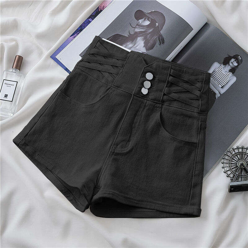 Denim Shorts Jeans Shorts High Waist Denim Shorts Fashion Women S Spring New Small Stature Design Sense Girl Tight Hot Pants Ripped Short Jeans