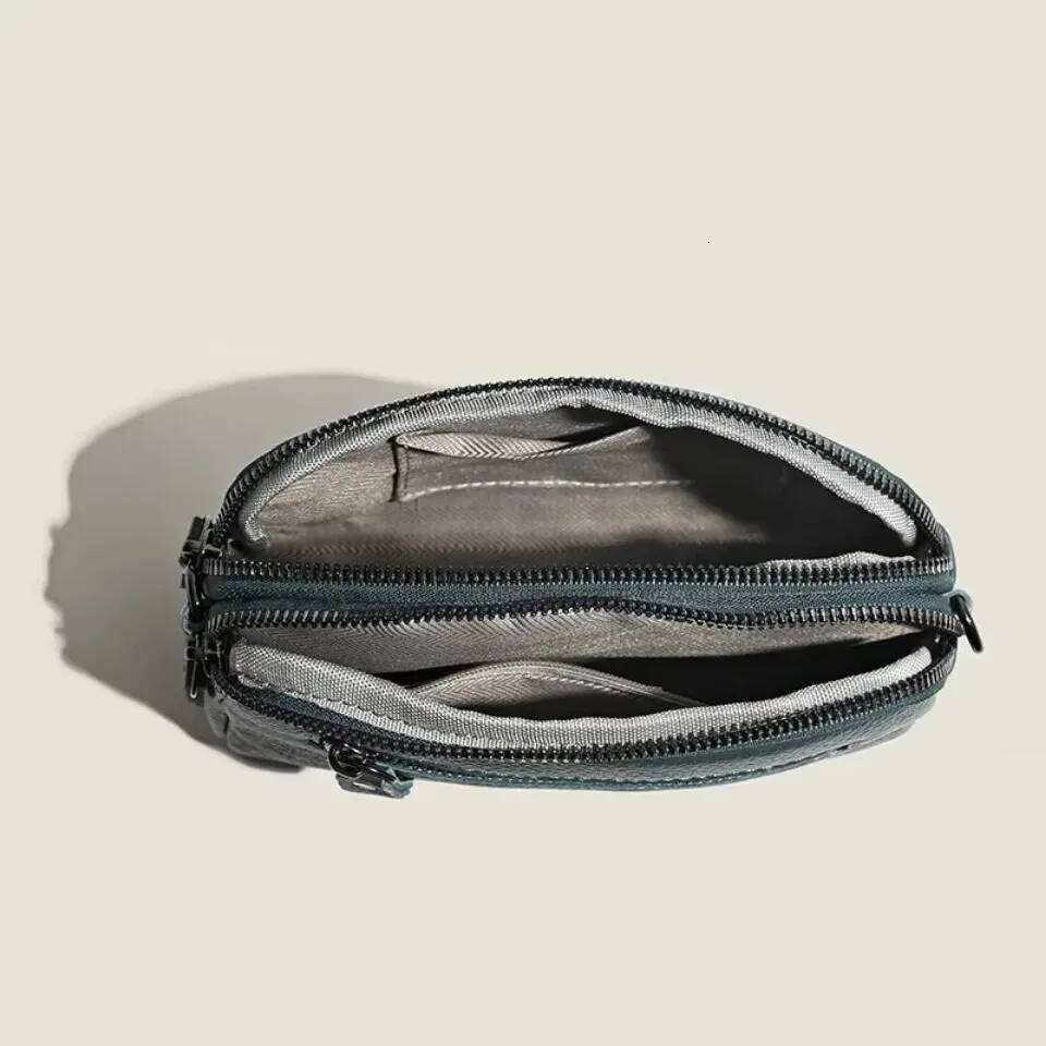 100% Genuine Leather Women's Crossbody Bags For Woman Mom Female Solid Color Clutch Phone Shoulder Messenger Bag Sac