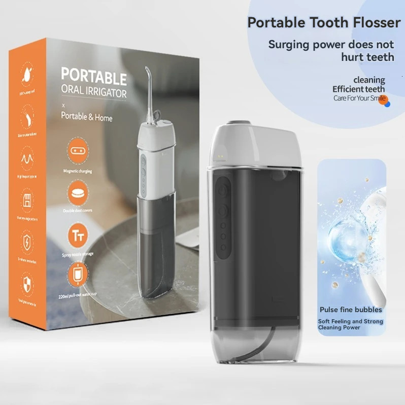 1PC Water Floss Oral Irrigator Rechargeable Portable Dental Water Jet Home Travel Electric Tooth Cleaning Device 250530