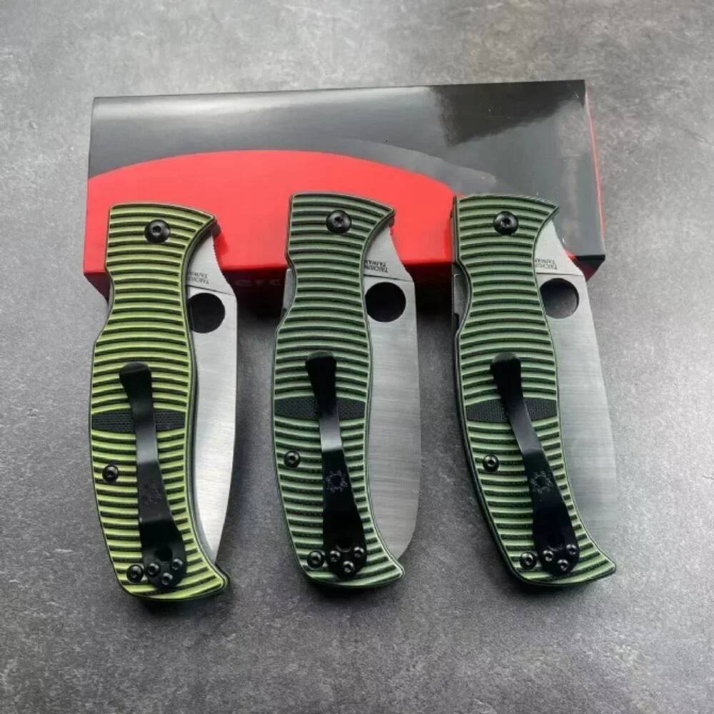 High Hardness SP C217 Kitchen Folding 8cr18mov Blade G10 Handle Stainless Steel Meat Cutter Sharp Fruit Paring Knife