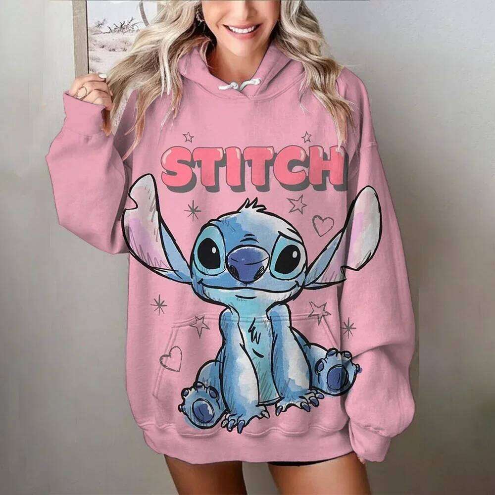 MINISO Sweater Printed Sweatshirts Cute Cartoon Clothes Hoodie Woman and Men Autumn/Winter Oversize Clothing