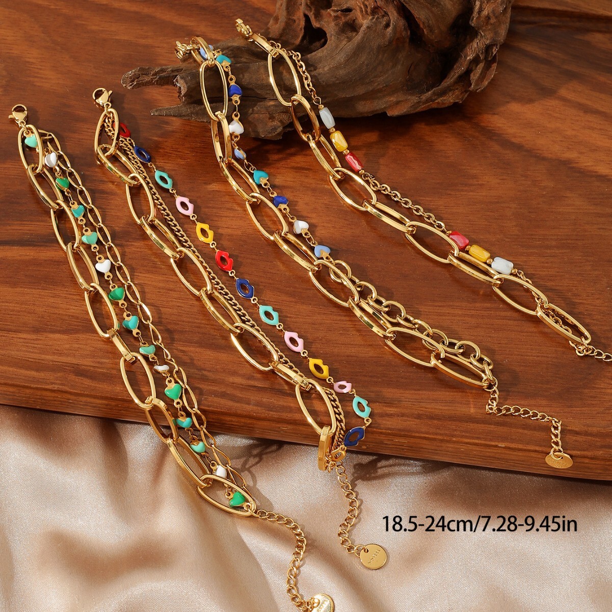 Bohemian Light Style Gold Thread Beaded Ultra-fine Women's Bracelet