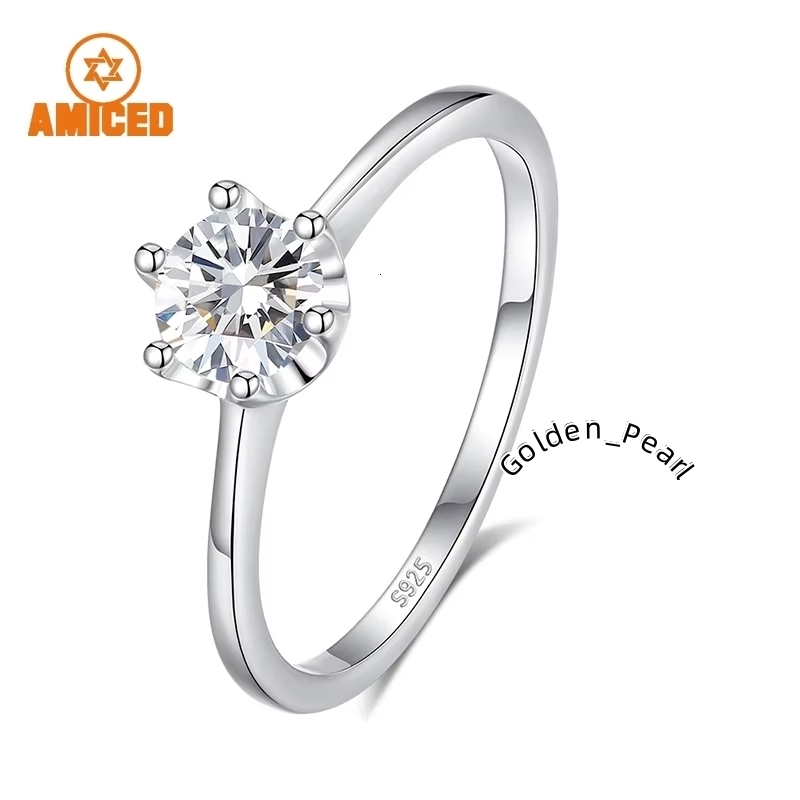 Hot Sale Custom Jewelry Moissanite Diamond Ring 925 Silver Engagement and Wedding Rings for Woman