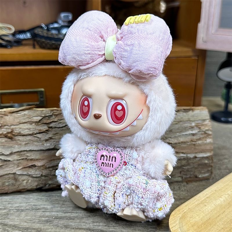 Clothing Set for 17cm 15cm Labubu, Doll Accessories Without Doll, Cute Doll Clothes, Perfect DIY Present