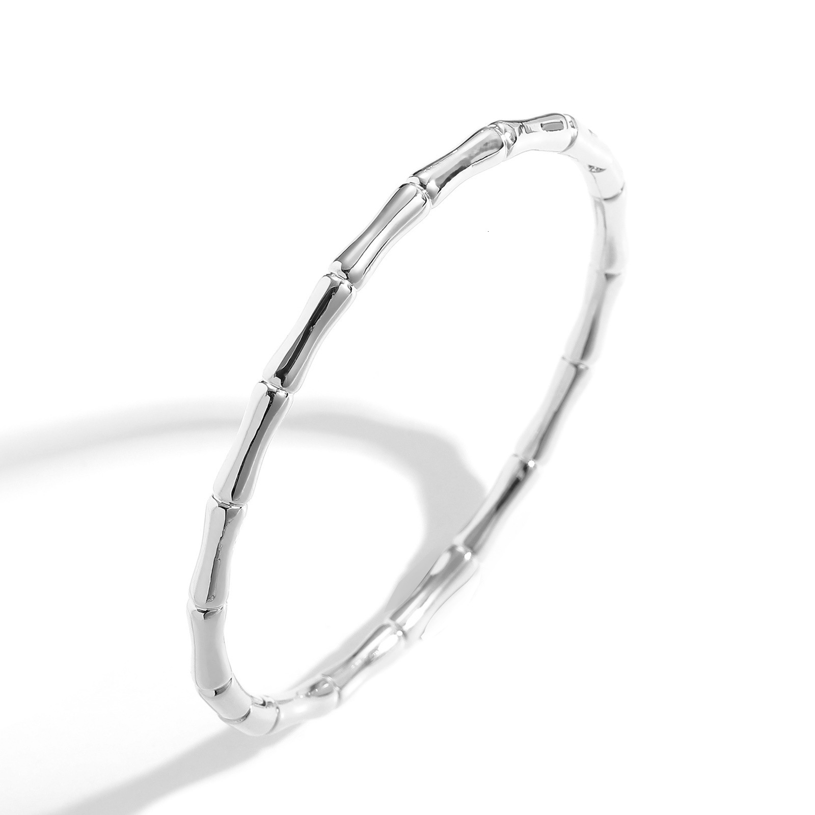 Ins Style New Bone Joint Bracelet for Women Fashion Simple Personality Jewelry Copper Gold Plated Trendy Accessories Bracelet moissanite