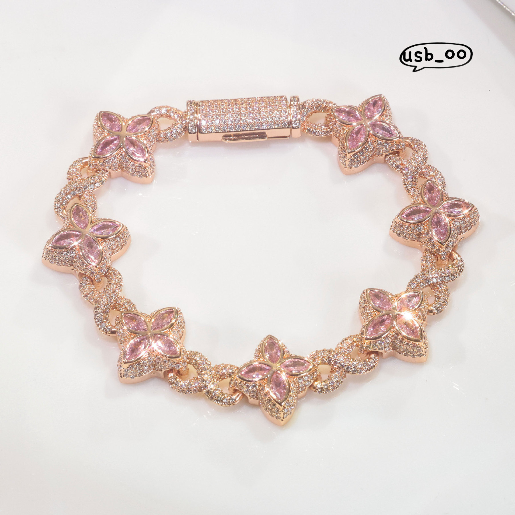 Hip-hop style Miami Cuban chain VVS Moissanite cross infinity symbol necklace unisex