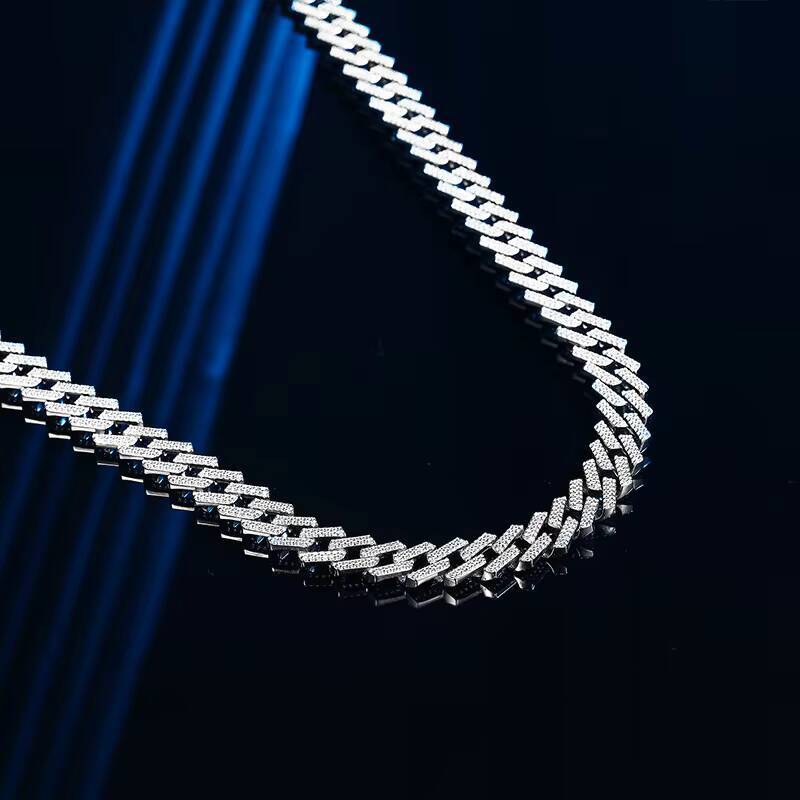 Sier Hip Hop Cuban Men's Chain Jewelry