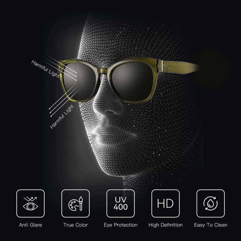 Fashion Original Thick Butterfly Frame Polarized Sunglasses for Women Chunky Uv400 Protection Shade Cat Eye Sun Glasses designer bag