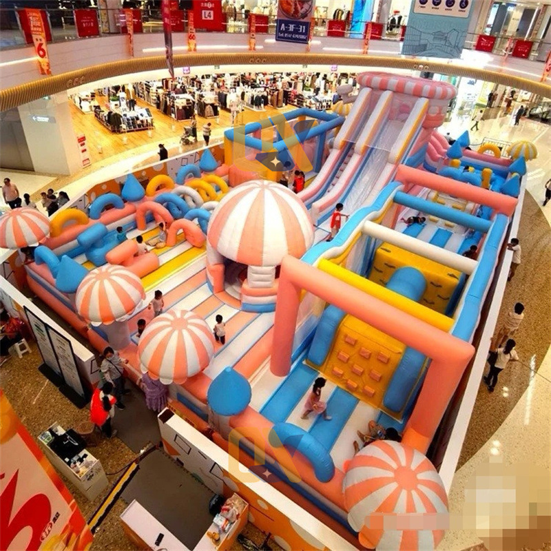 Indoor Ocean Iatable Castle Naughty Fort Trampoline Park Big Yellow Duck Bathtub Bobo Ball Panda Paradise