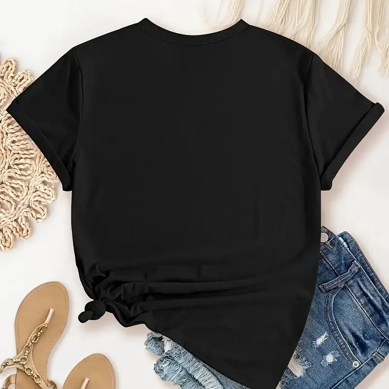 Women Designer Tops O-neck Sexy Black Tees Kiss Lip Funny Summer Female Soft T Shirt Lips Watercolor Graphic T Shirt 2025 New