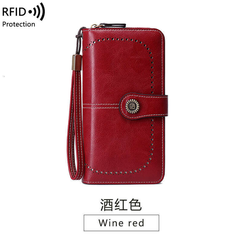 Hot Selling RFID Anti-Magnetic Long Zipper Women's Wallet New Large Capacity Clutch