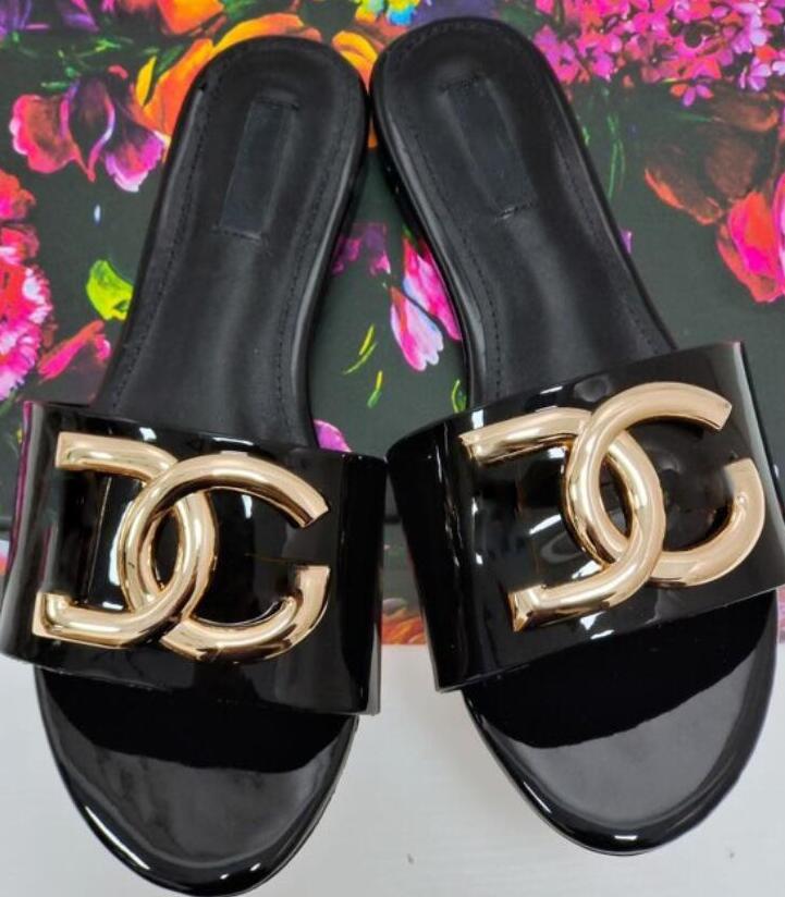 Sandals G-Slipper slipper slide Women's Interlocking Cut-out Sandals Shoes Lady Flip Flops Slip On Beach Slide Flat Casual Walking Oofr