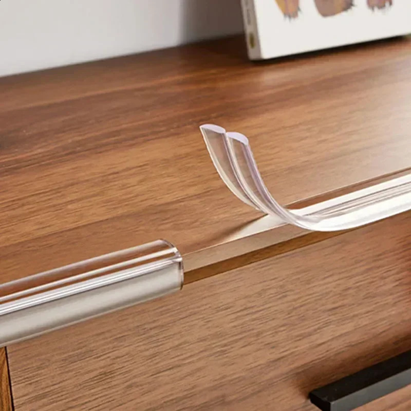 1/3/5M Table Edge Guard Furniture Corner Protector Strip Self Adhesive Transparent Kids Collision Proof Soft Bumper Baby Safety 250530